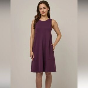 Merino Wool Sierra Tank Dress French Terry knee length  pockets normcore casual